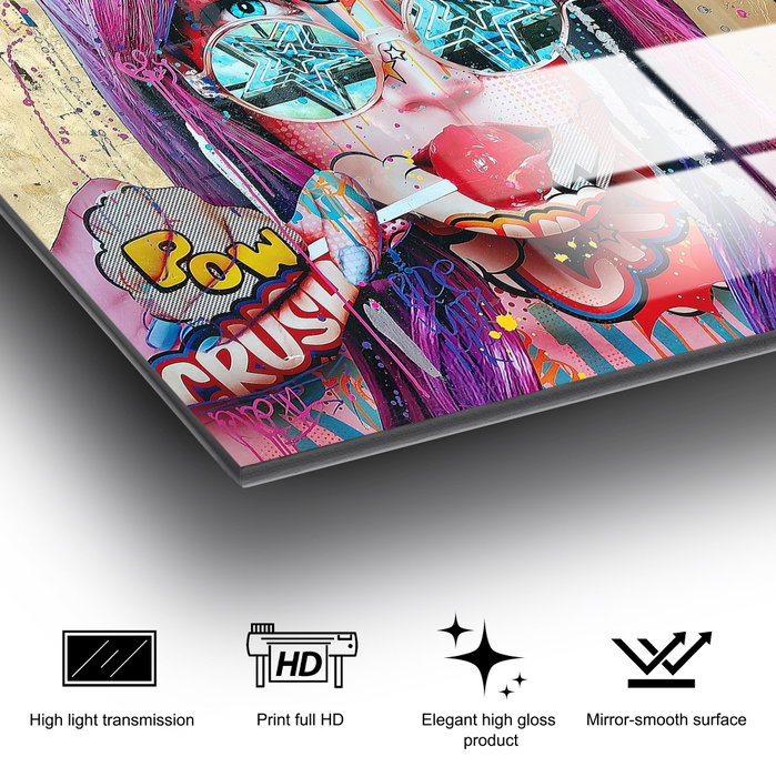Wallity Pintura Decorativa de Vidrio Templado UV-719 70 x 100 cm Wallity Pintura Decorativa de Vidrio Templado UV-719 70 x 100 cm